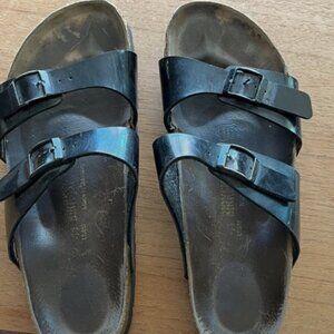 Birkenstock Papillio Womens Black Patent Leather Size 41